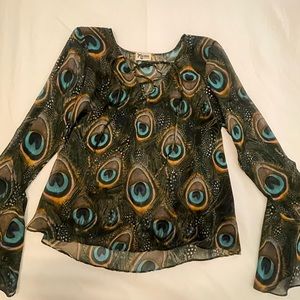 Show me your Mumu peacock print top
